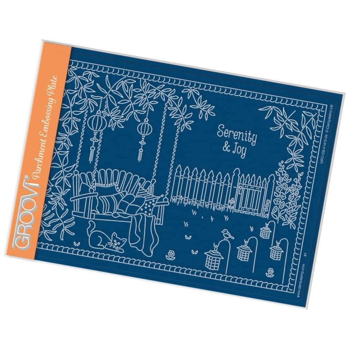 (GRO-OB-41479-04)Groovi Plate A5 LINDA WILLIAMS' GARDEN SWING
