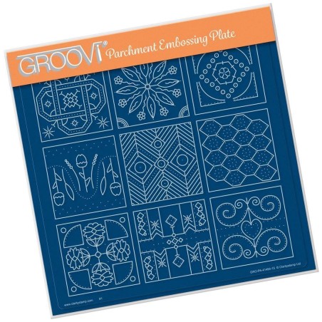 (GRO-PA-41484-15)Groovi Plate A4 Embroidery Sampler