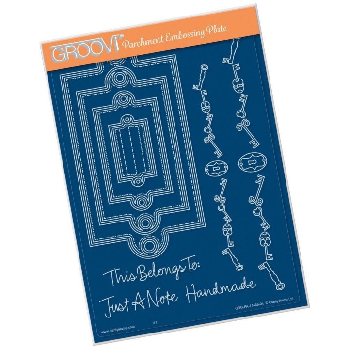 (GRO-PA-41466-04)Groovi Plate A5 Nested Edwardian Plaque