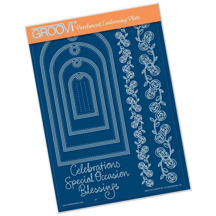 (GRO-PA-41465-04)Groovi Plate A5 Nested Arch Tags