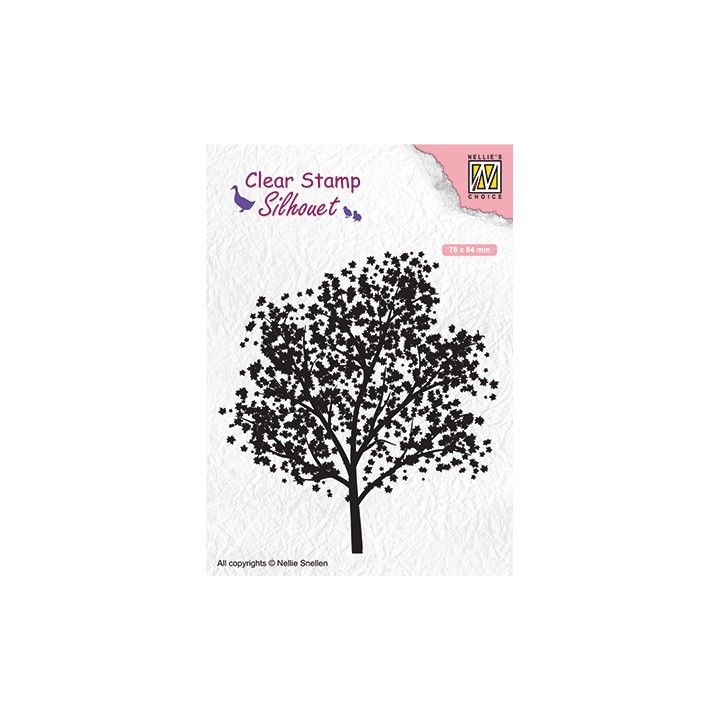 (SIL063)Nellie`s Choice Clearstamp - tree