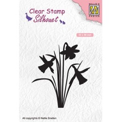 (SIL064)Nellie`s Choice Clearstamp - daffodil