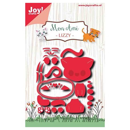 (6002/1426)Cutting embossing dies Mon Ami Chat Lizzy