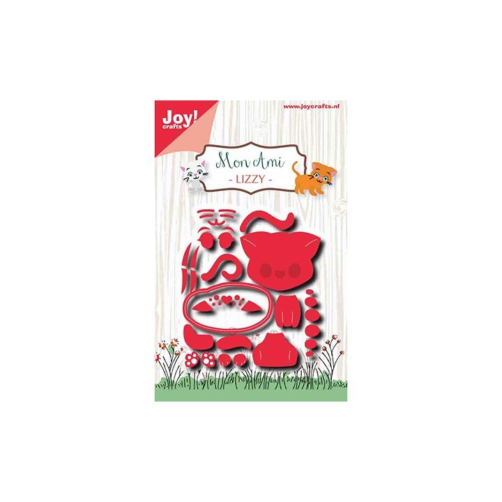 (6002/1426)Cutting embossing dies Mon Ami Chat Lizzy