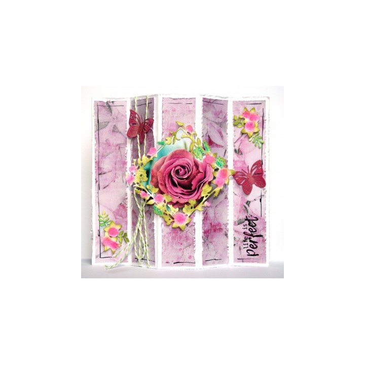 (6002/1433)Cutting embossing debossing dies summer rose