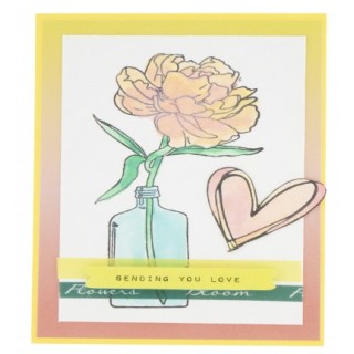 (STAMPSFL436)Studio light Stamp Sweet Flowers nr.436