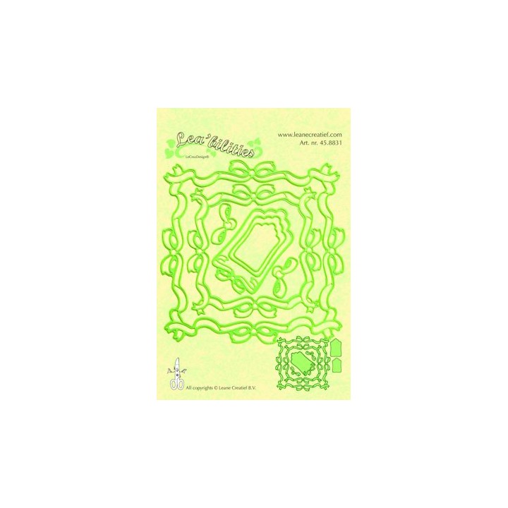 (45.8831)Lea'bilitie mal frame square ribbons