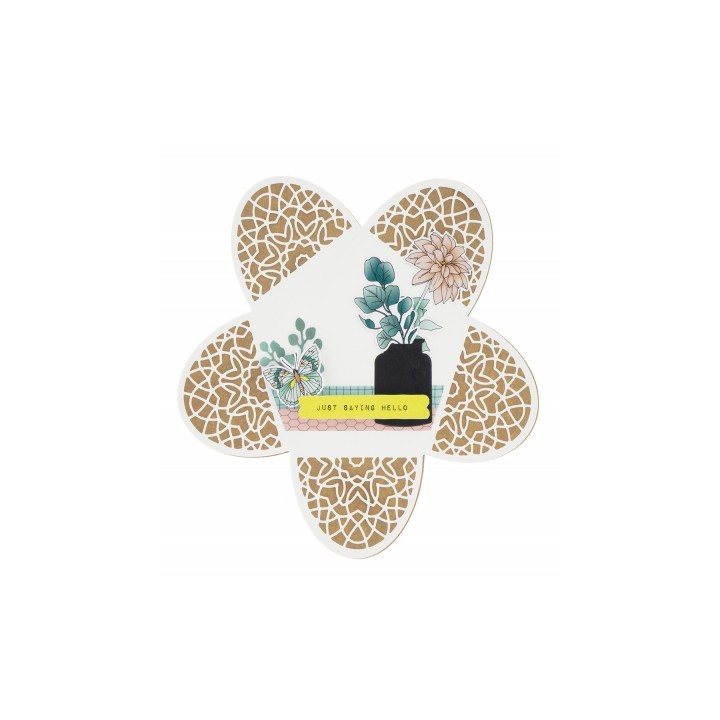 (STENCILSFL248)Studio Light dies Sweet Flowers nr.248