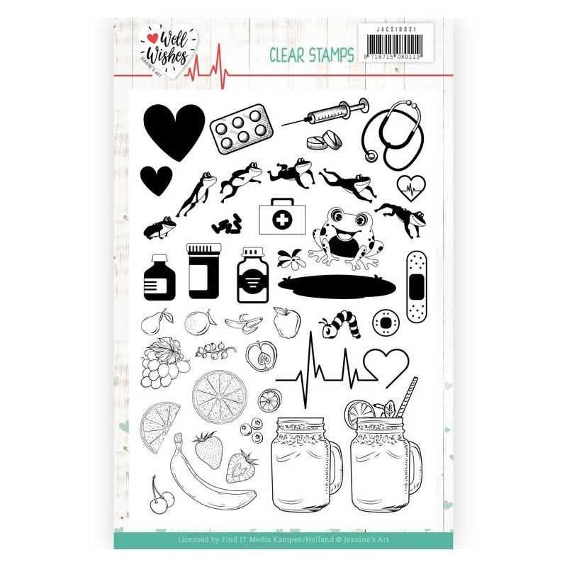 (JACS10031)Clear Stamps - Jeanine's Art - Well Wishes