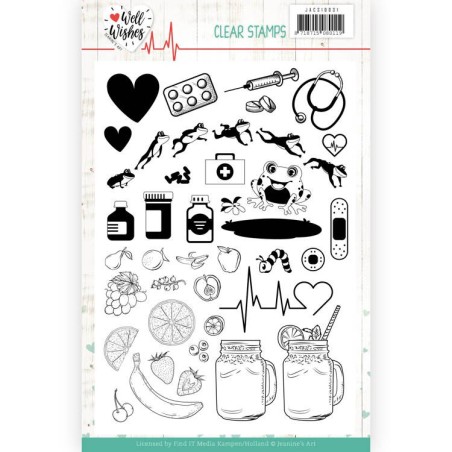 (JACS10031)Clear Stamps - Jeanine's Art - Well Wishes