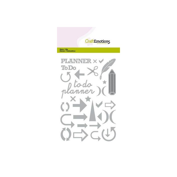 (115633/0523)CraftEmotions Die - Journal signs & more