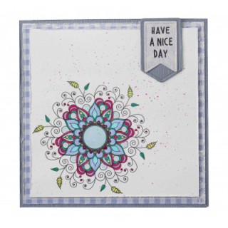 (6410/0527)Clear stamp Gerti - zentangle