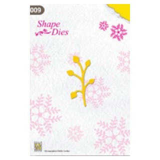 (SD009)Nellie's Shape Dies single leaf branch