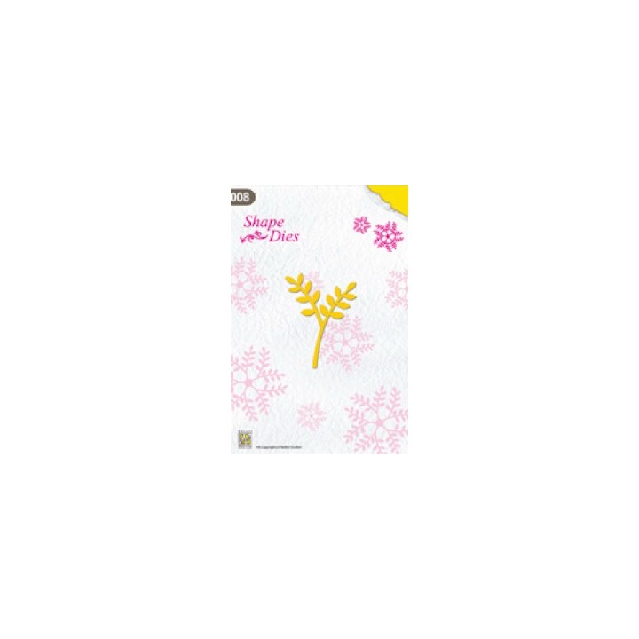 (SD008)Nellie's Shape Dies rose branch