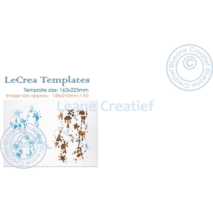 (95.6272)LeCrea Templates Oil & Paint spots