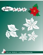 (BLD1222)By Lene Cutting & Embossing Dies Small Poinsettia