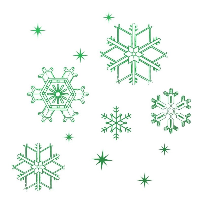 (CO726915)Couture Creations Snowflakes Mini Stamp