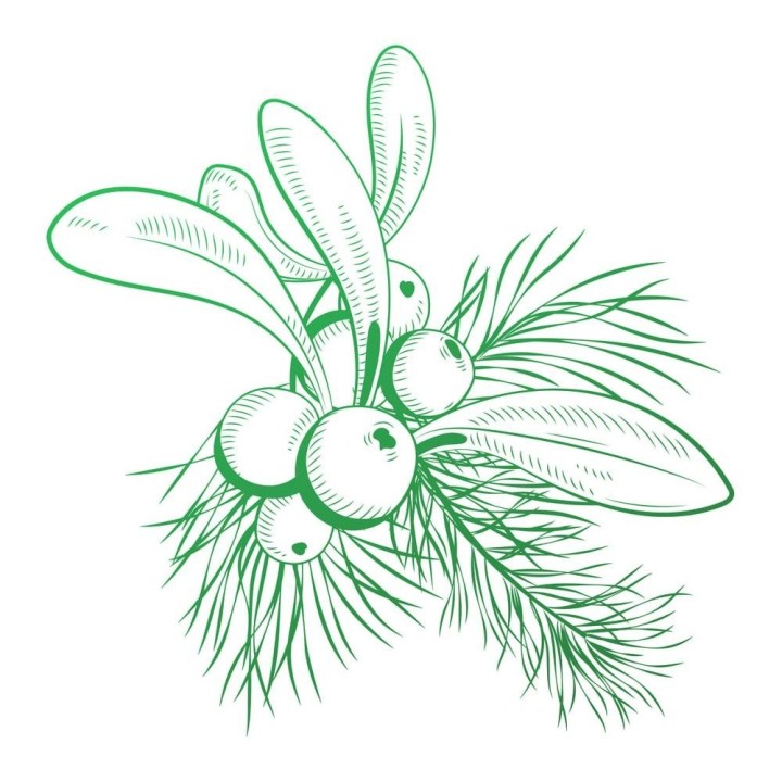 (CO726918)Couture Creations Mistletoe Mini Stamp