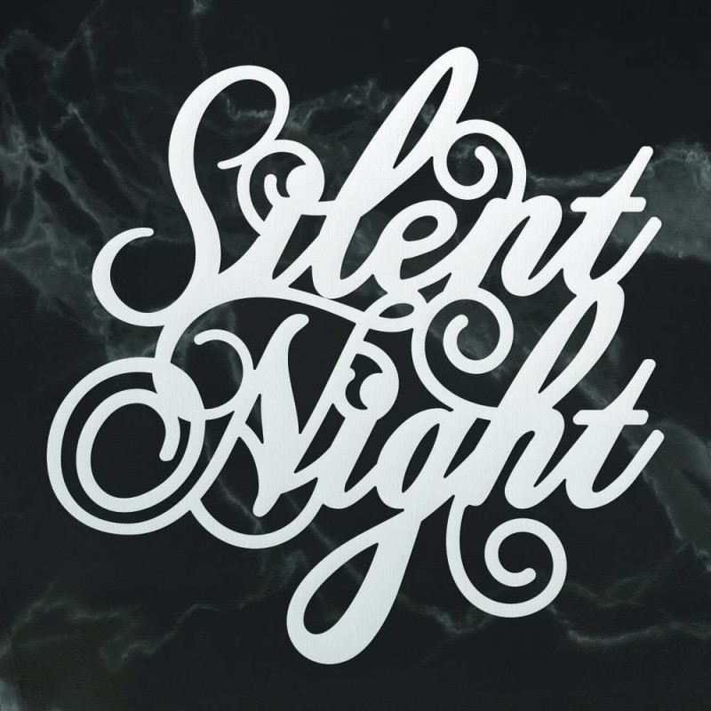 (CO726909)Couture Creations Silent Night Sentiment Mini Die