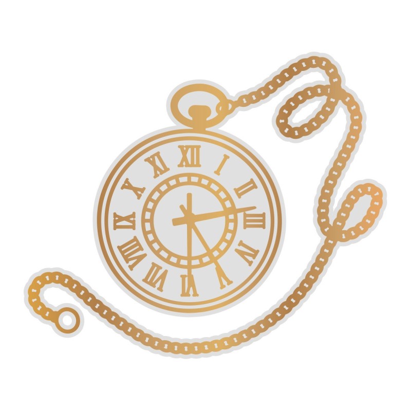 (CO726854)Couture Creations Pocket Watch Cut, Foil and Emboss Die