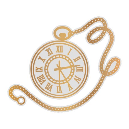 (CO726854)Couture Creations Pocket Watch Cut, Foil and Emboss Die