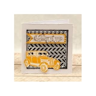 (CO726775)Couture Creations Parquet Tiles Background Cut, Foil and Emboss DIe