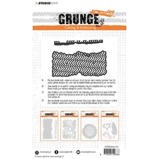 (STENCILSL174)Studio Light Cutting and Embossing Die, Grunge Collection 2.0, nr.174