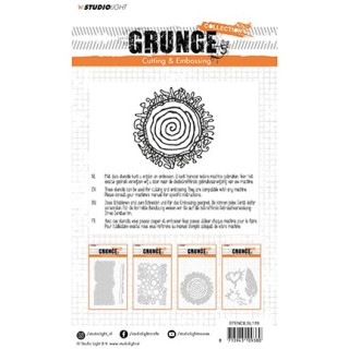 (STENCILSL176)Studio Light Cutting and Embossing Die, Grunge Collection 2.0, nr.176