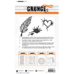 (STENCILSL177)Studio Light Cutting and Embossing Die, Grunge Collection 2.0, nr.177