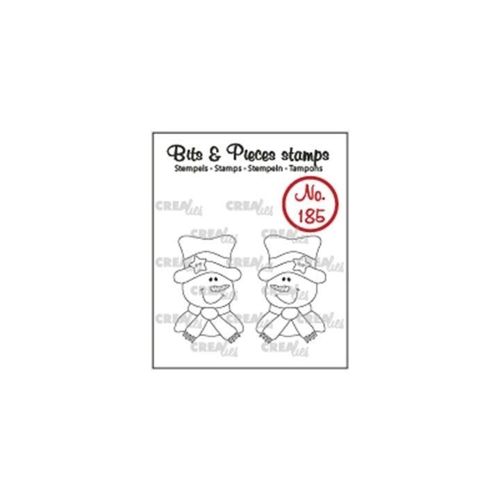 (CLBP185)Crealies Clearstamp Bits & Pieces 2x Snowman
