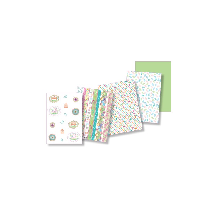 Pergamano Papier parchemin collection Jardin d'été (62596)