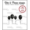 (CLBP157)Crealies Clearstamp Bits & Pieces balloons (solid)