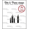 (CLBP159)Crealies Clearstamp Bits & Pieces candles (solid)