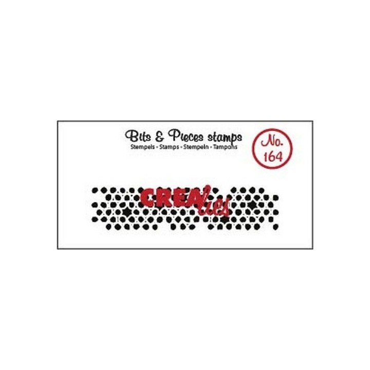 (CLBP164)Crealies Clearstamp Bits & Pieces Uneven circles (strip)