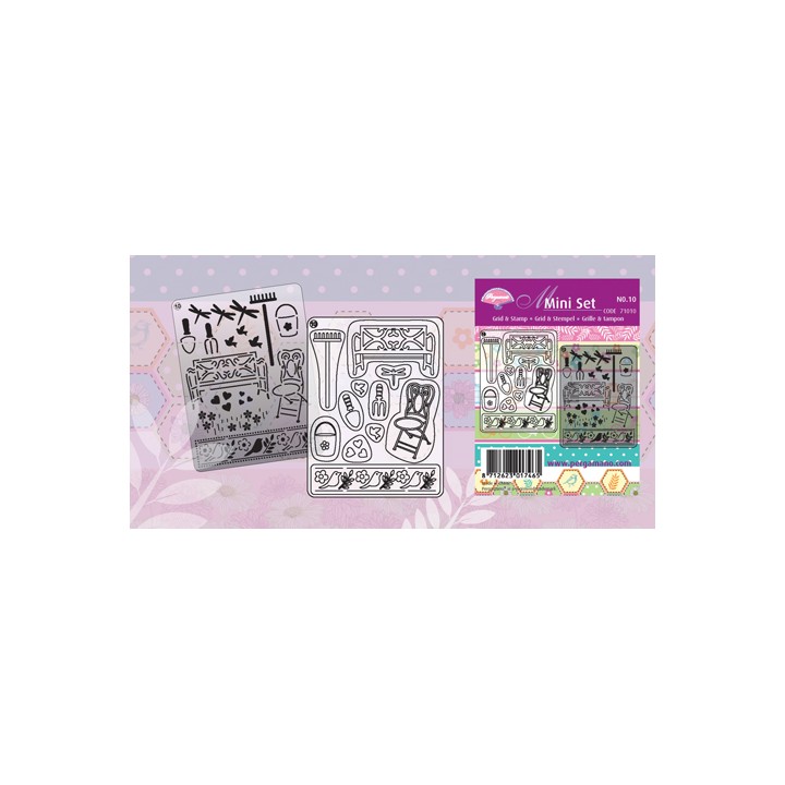 Pergamano Mini set grille & tampon 10 (71010)