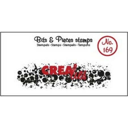 (CLBP169)Crealies Clearstamp Bits & Pieces Grunge Circles (strip)
