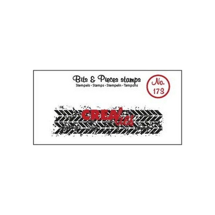(CLBP173)Crealies Clearstamp Bits & Pieces Grunge Zigzags (strip)