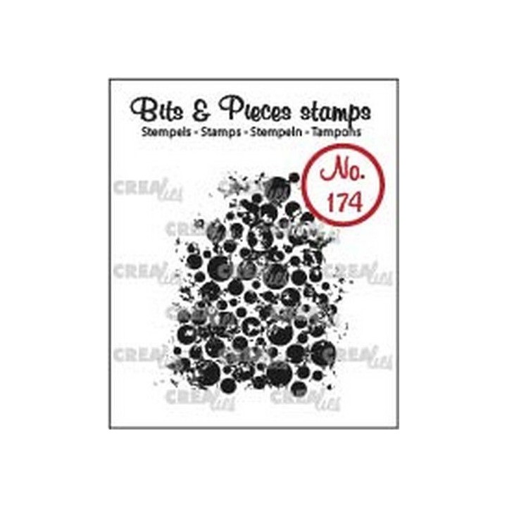(CLBP174)Crealies Clearstamp Bits & Pieces Grunge Circles