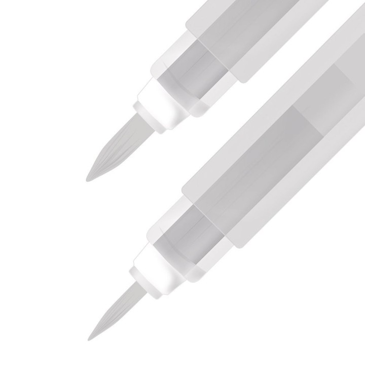 (889N)Nuvo aqua flow - water brush pen fine & medium