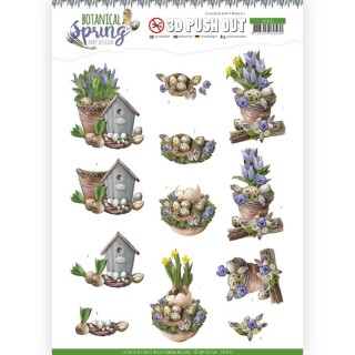 (SB10435)3D Pushout - Amy Design - Botanical Spring - Spring Arrangement
