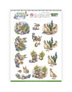 (SB10437)3D Pushout - Amy Design - Botanical Spring - Best Friends