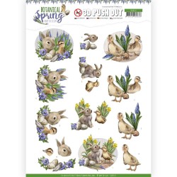 (SB10437)3D Pushout - Amy Design - Botanical Spring - Best Friends