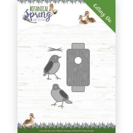 (ADD10202)Dies - Amy Design - Botanical Spring - Busy Birds