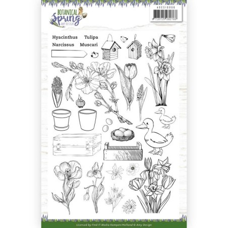 (ADCS10066)Clear Stamps - Amy Design - Botanical Spring