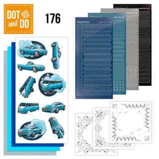 (DODO176)Dot and Do 176 - Yvonne Creations - Cars in Blue