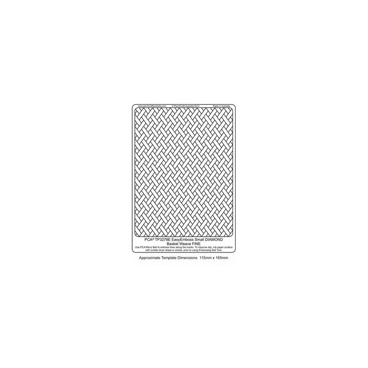 (TP3278E)EMBOSSING EasyEmboss Small DIAMOND Basket Weave - FINE