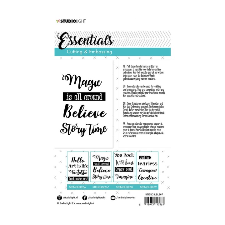 (STENCILSL267)Studio Light dies Essentials nr.267