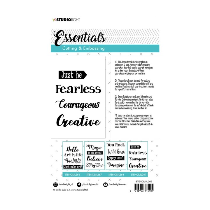 (STENCILSL269)Studio Light dies Essentials nr.269