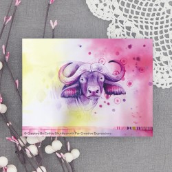 (PI056)Pink Ink Designs Clear stamp Buffalo Jill