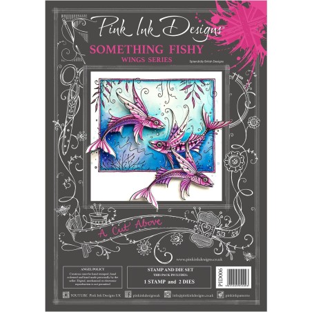 (PID006)Pink Ink Designs Clear stamp & dies something